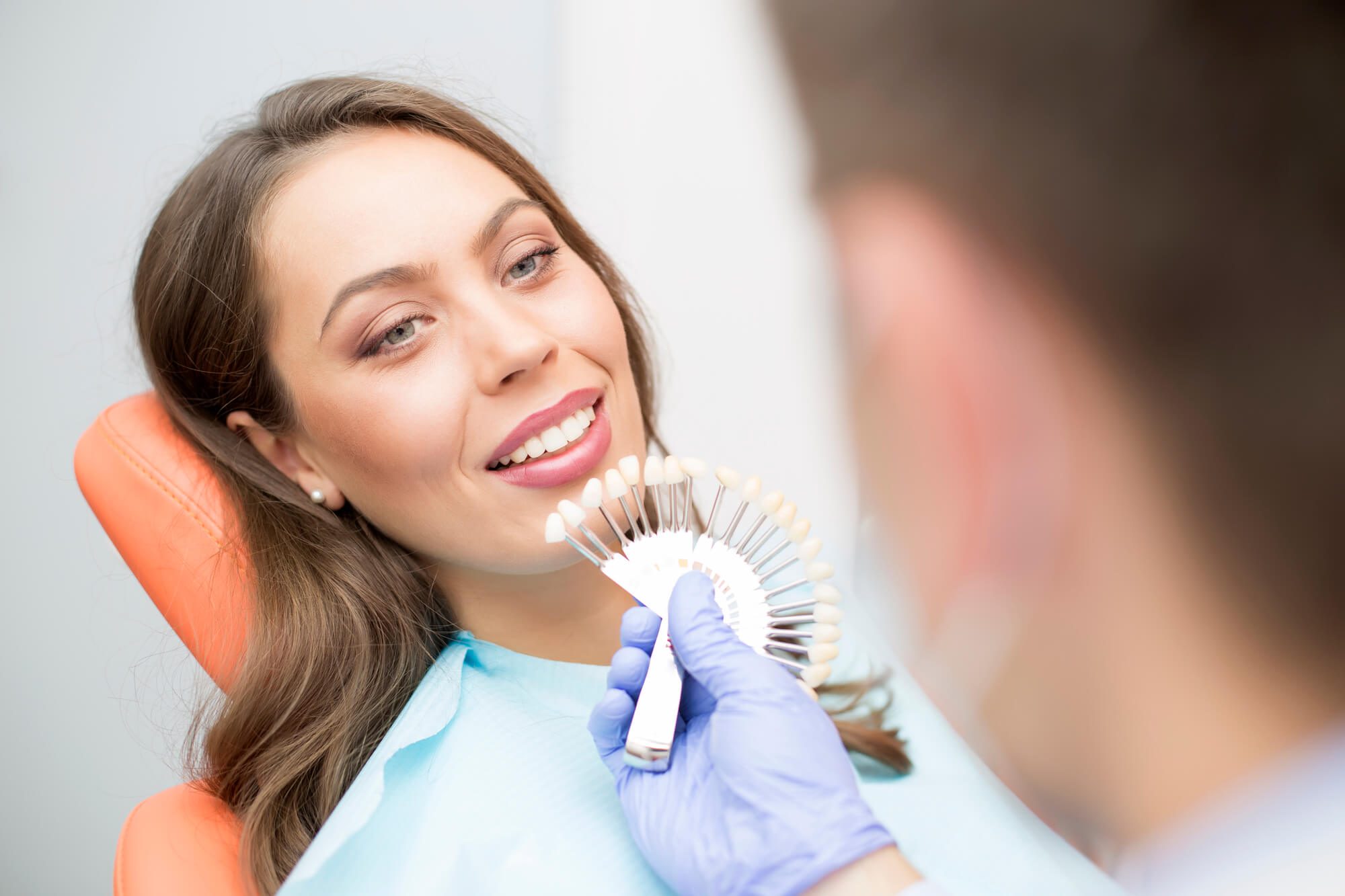 woman porcelain veneers fort pierce fl