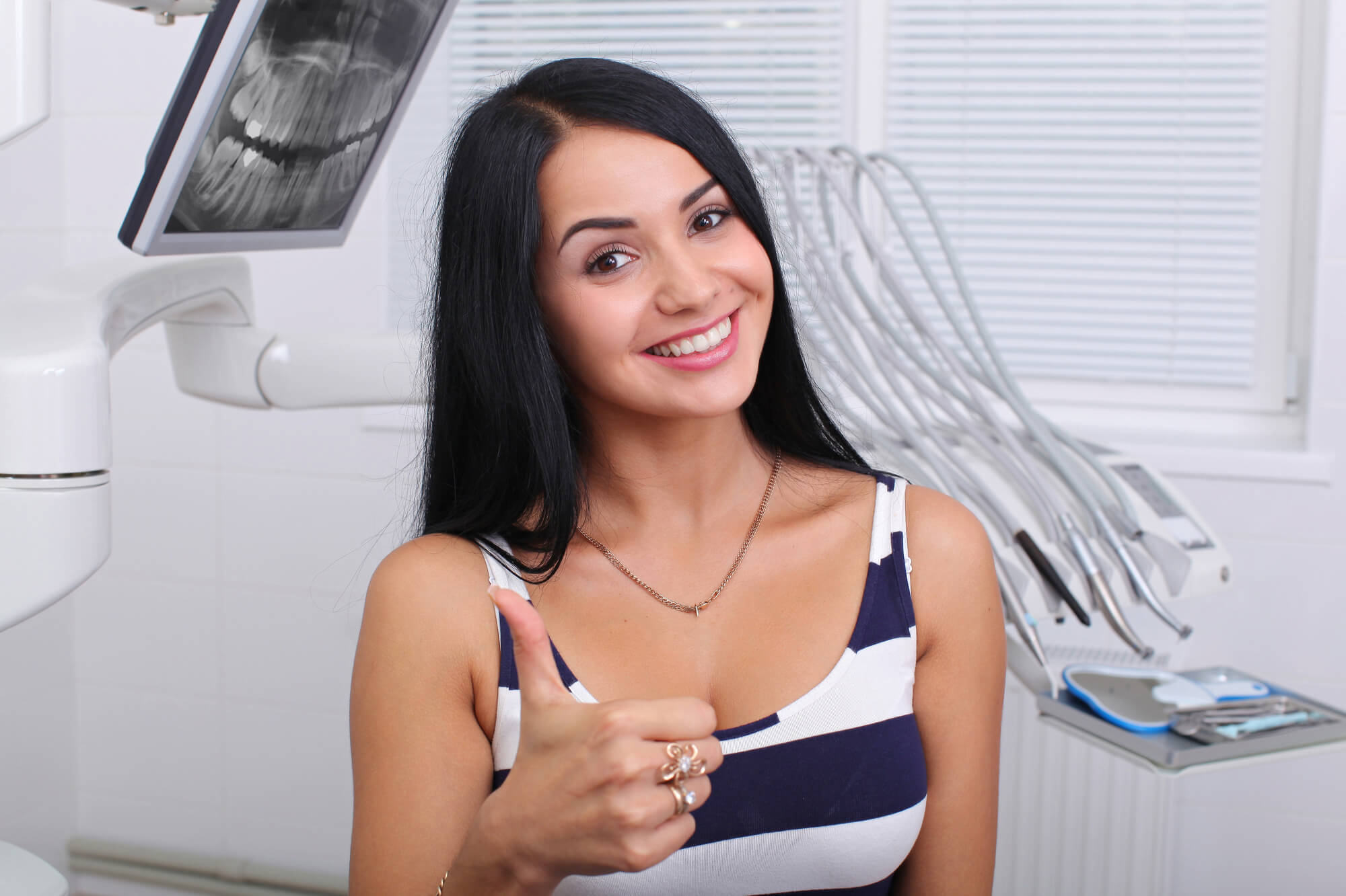 woman porcelain veneers fort pierce fl